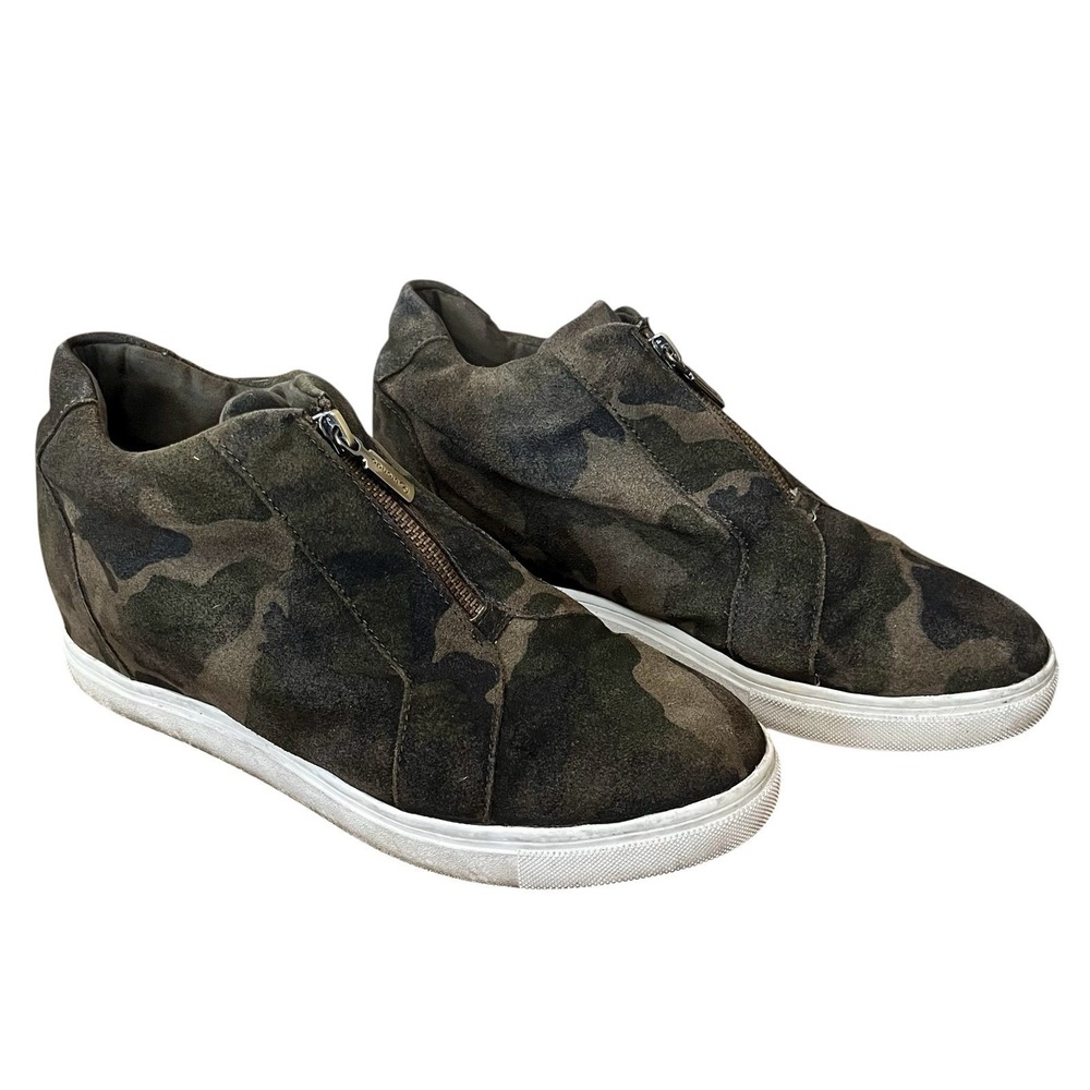Blondo Glenda Waterproof Camouflage Boots Womens Size 9 M Zip Ankle Bootie Camo